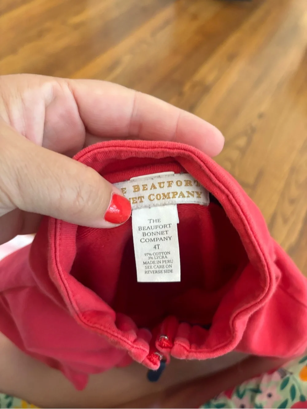 The Beaufort Bonnet Company Red Hayward half zip